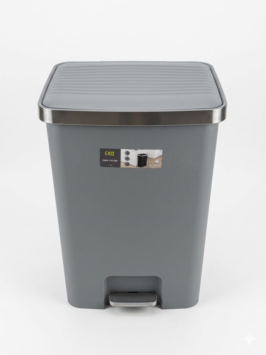 70lt eko plastic step bin - Thumbnail 2