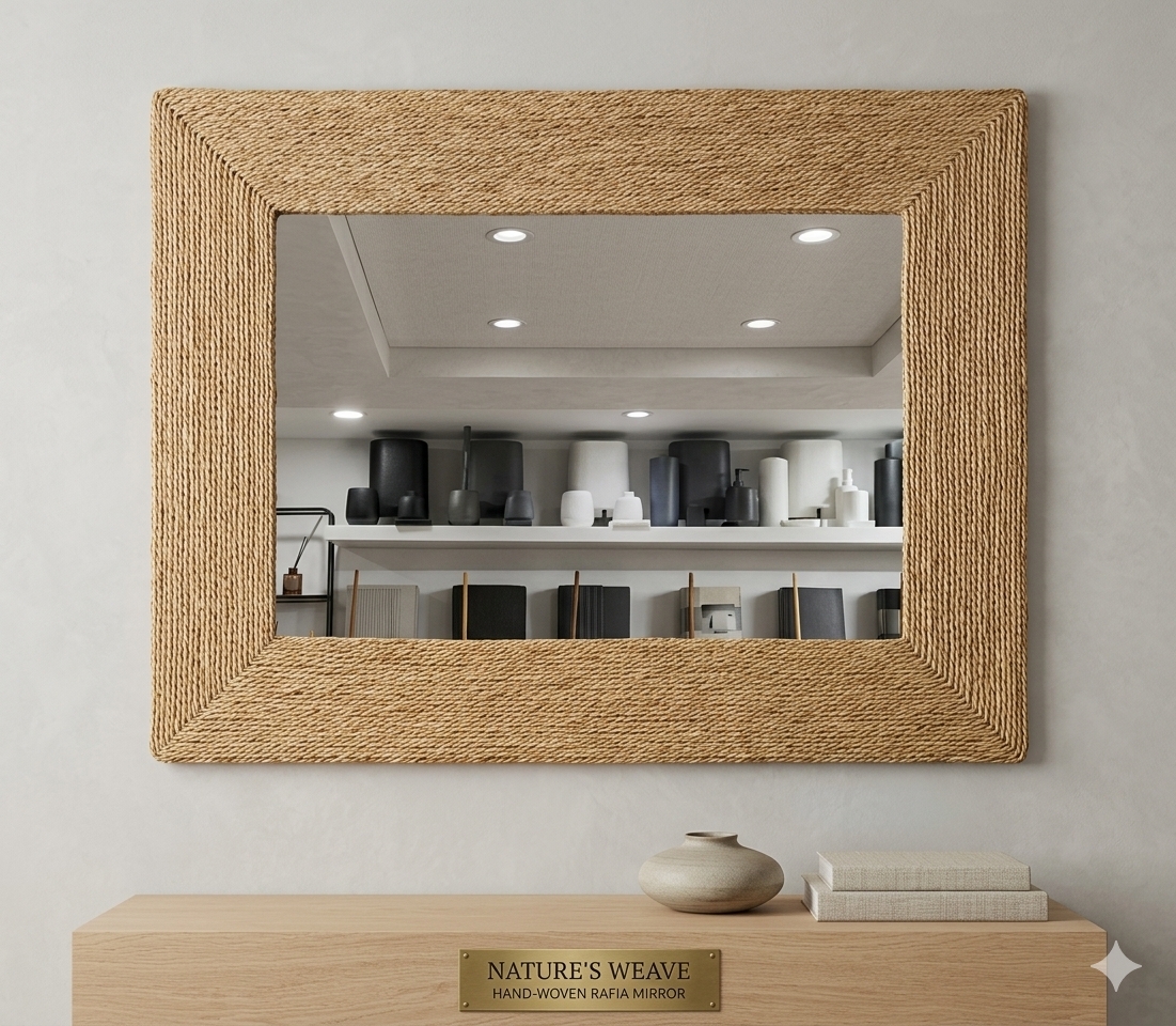 rafia mirror