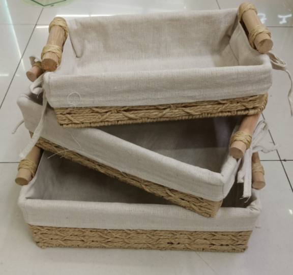 3 in 1 small rafia hamper