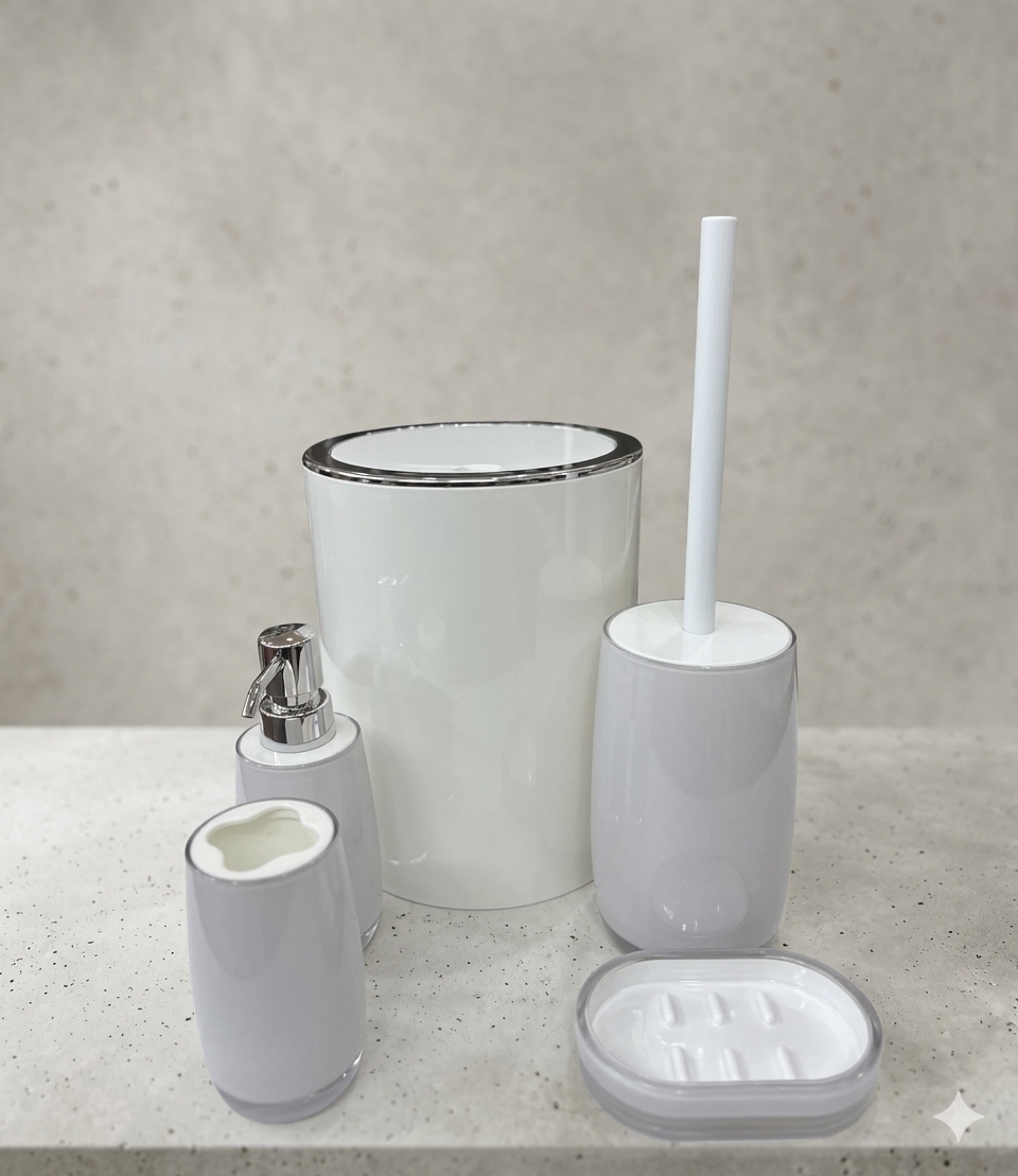 ha 166 5 pcs bathroom set
