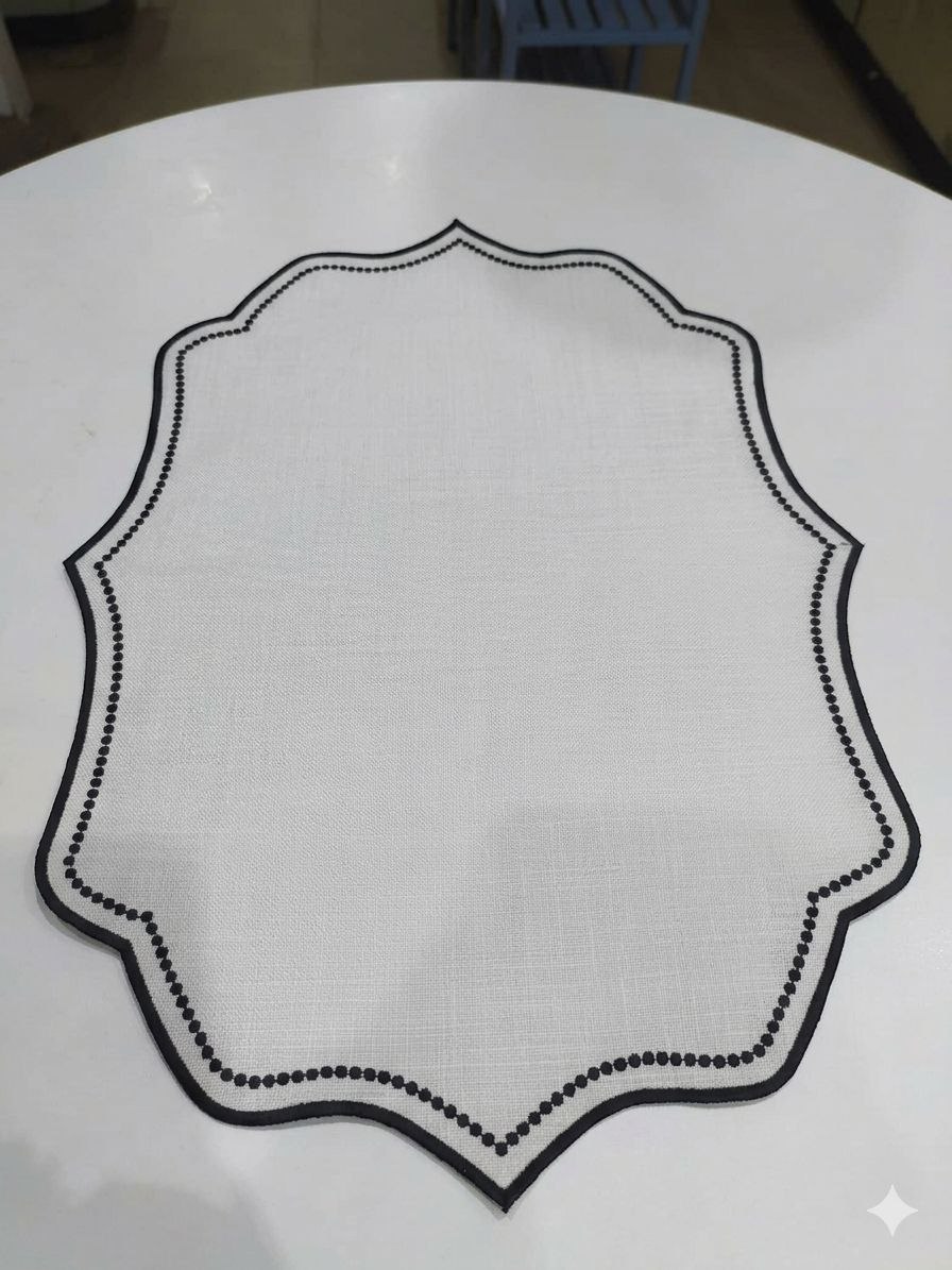 OVAL WITH BLACK EDGE