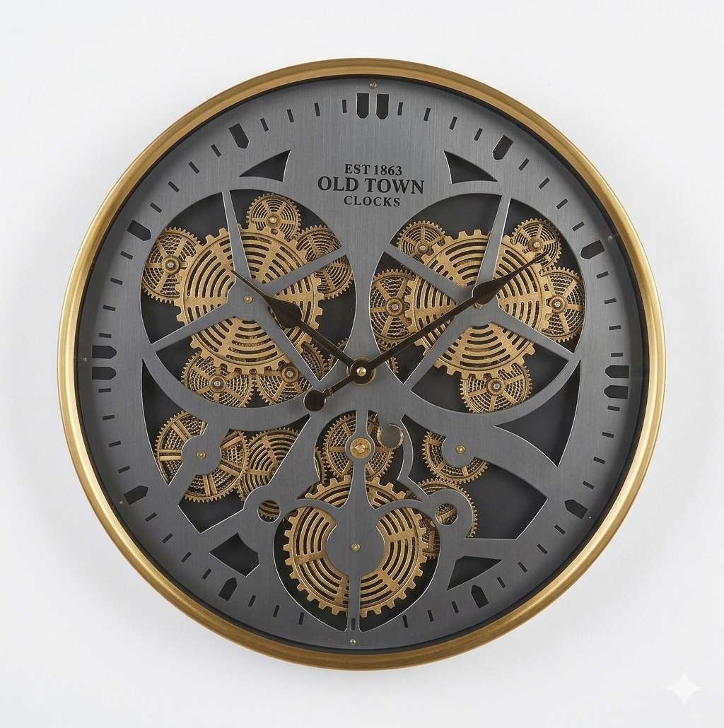antique medium clock - Thumbnail 2