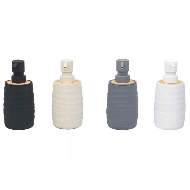 round wavy lines soap dispenser