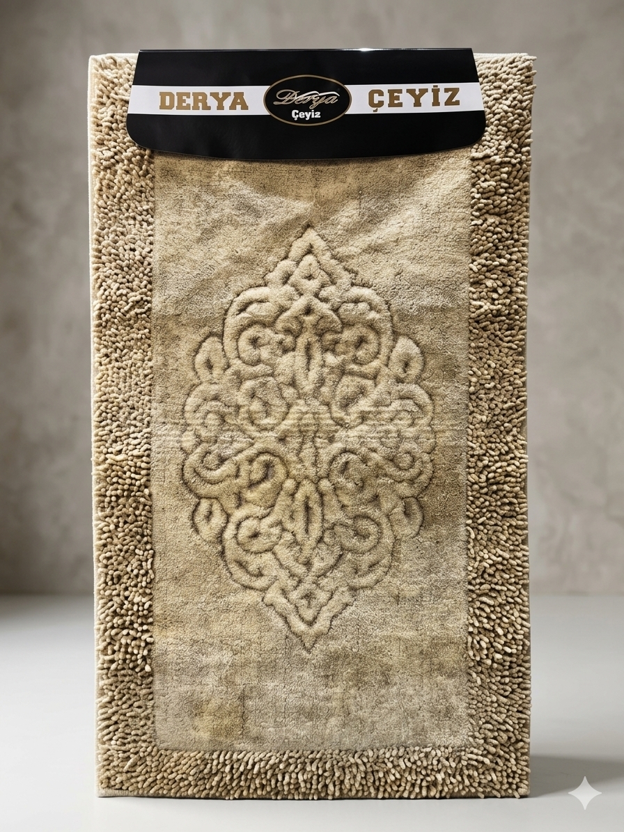 LIGHT BROWN DERYA FURRY MAT