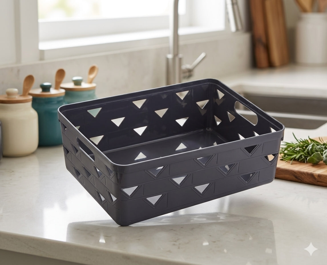 rectangular plastic caddy - Thumbnail 2