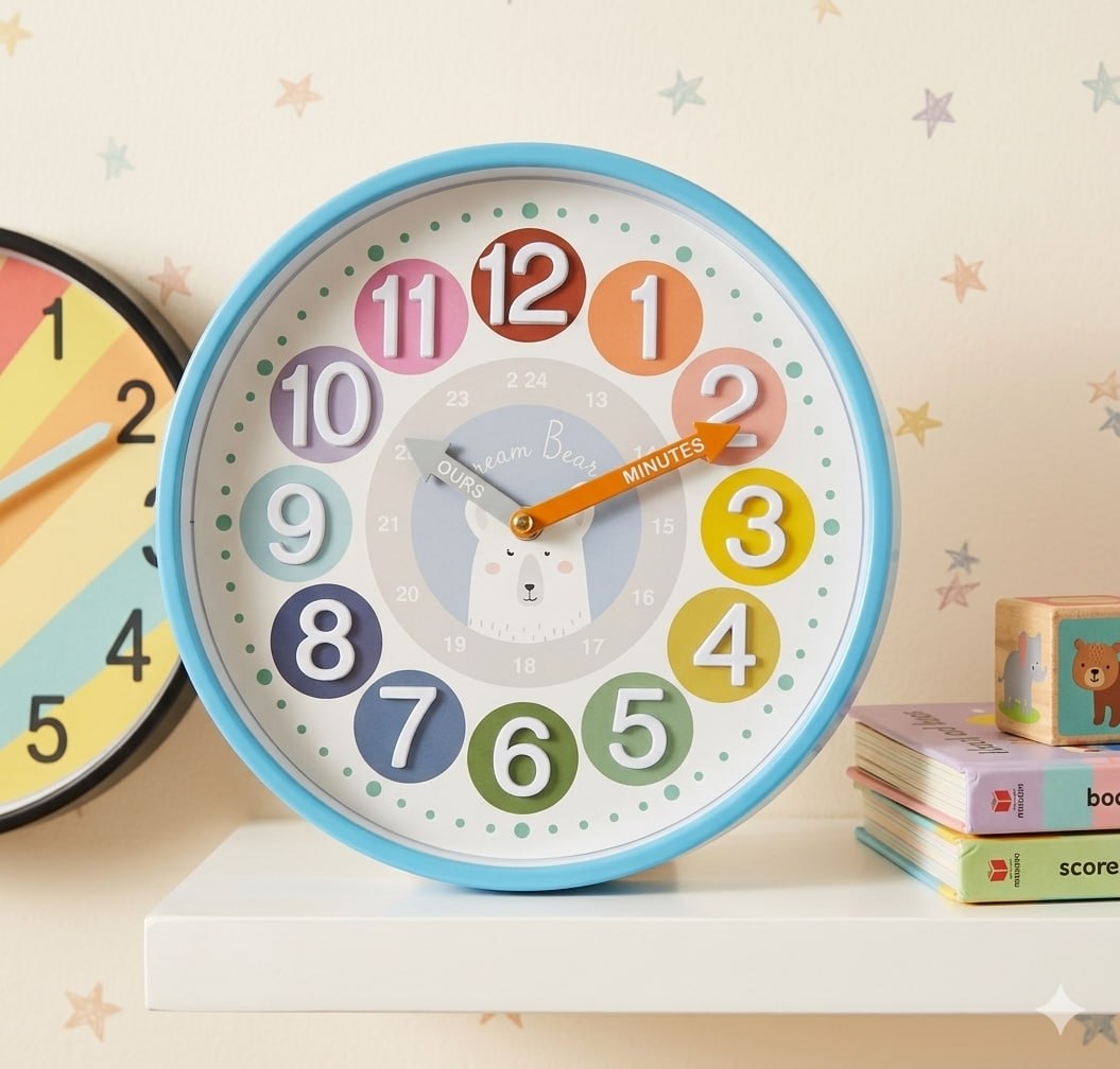 COLORFUL BLUE CLOCK
