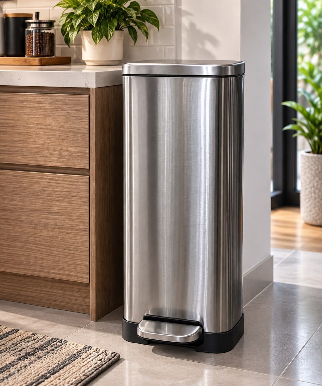 30lt metal pedal trash bin - Thumbnail 2