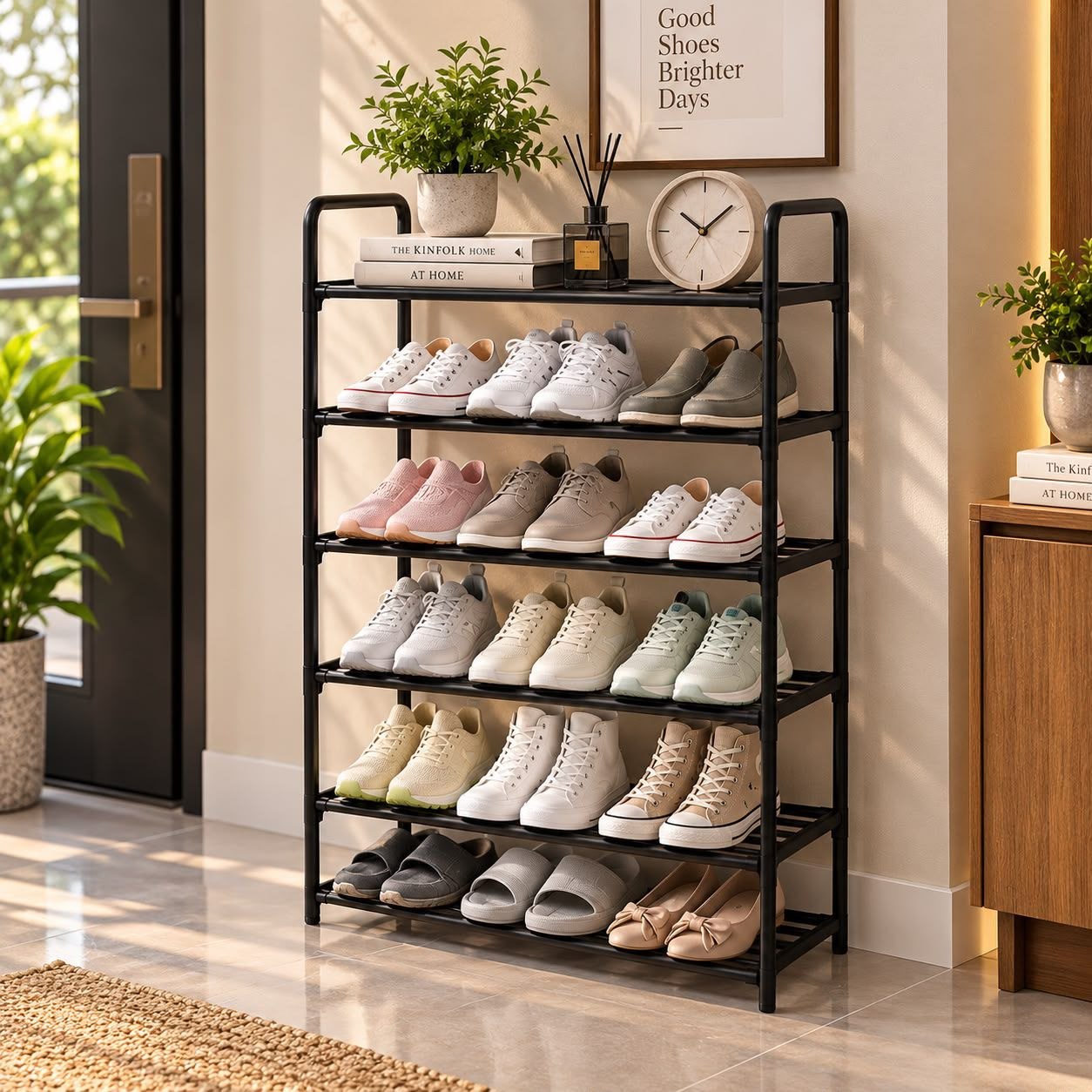 multifunctional and versatile storage shoe rack