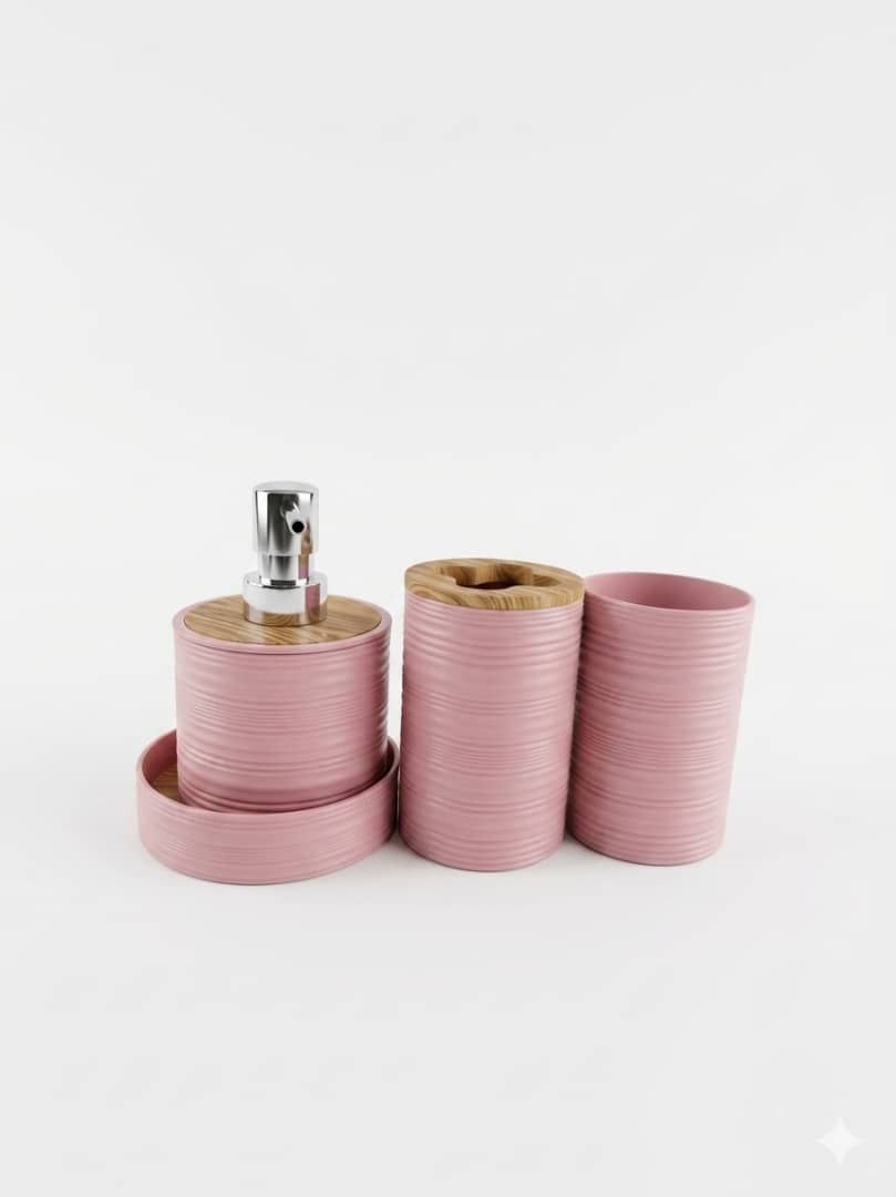4 pcs wooden mini bathroom series - Thumbnail 2