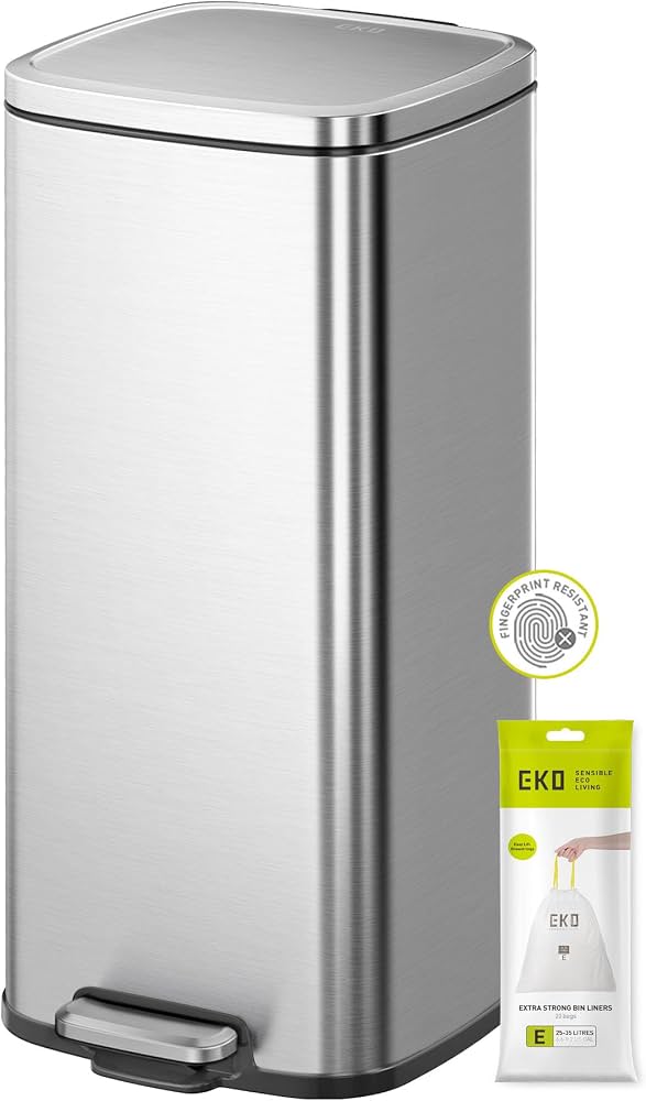 silver stella step bin