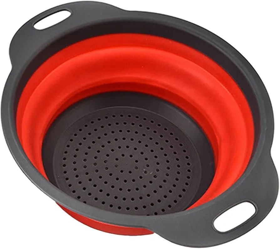 round silicon collapsible sieve - Thumbnail 2