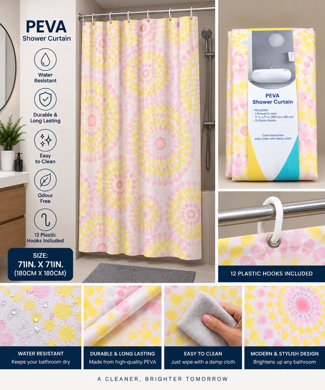 YELLOW AND PINK DOTTED