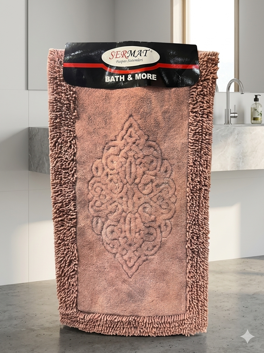 PINK FURRY SERMAT MAT