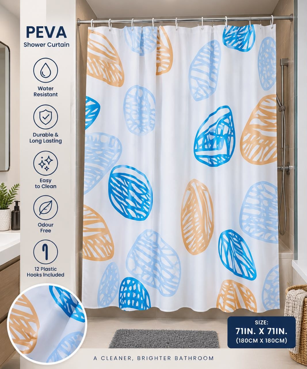 peva shower curtain