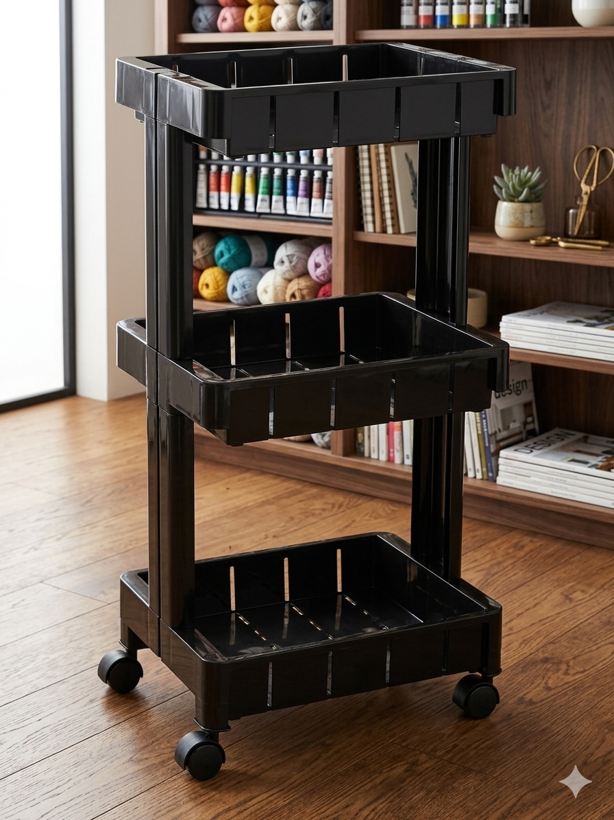 3 tier adjustable cart organizer - Thumbnail 2