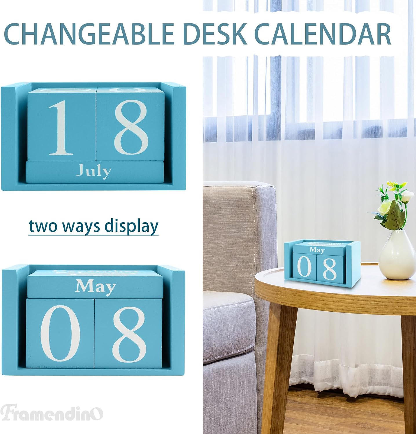 table wooden calendar - Thumbnail 2
