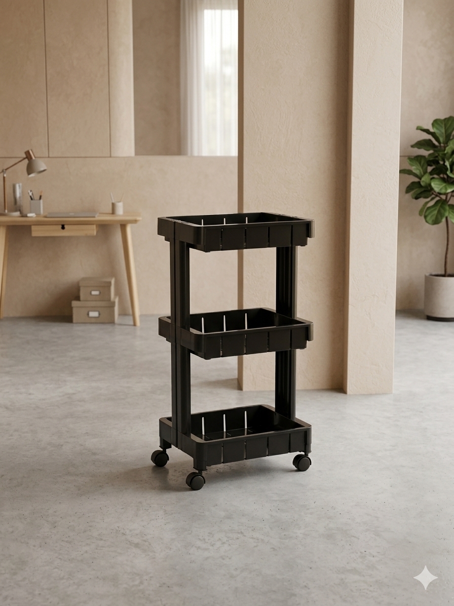 3 tier adjustable cart organizer