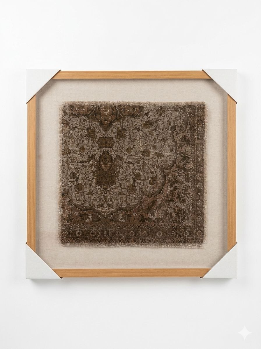 Brown and White Wooden Frame