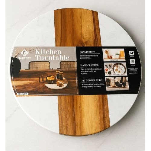gourmet marble kitchen turntable