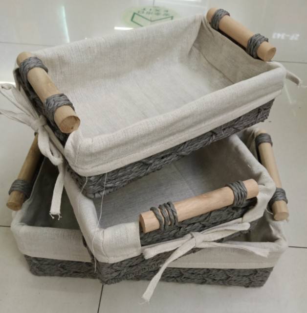 3 in 1 small rafia hamper - Thumbnail 3