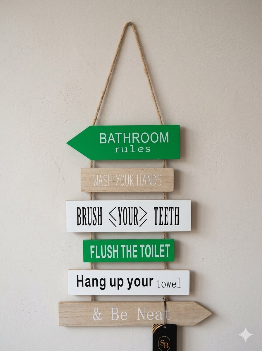 bathroom rules small