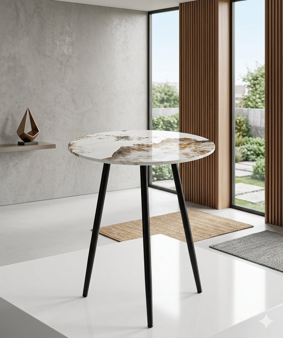 round marble stool