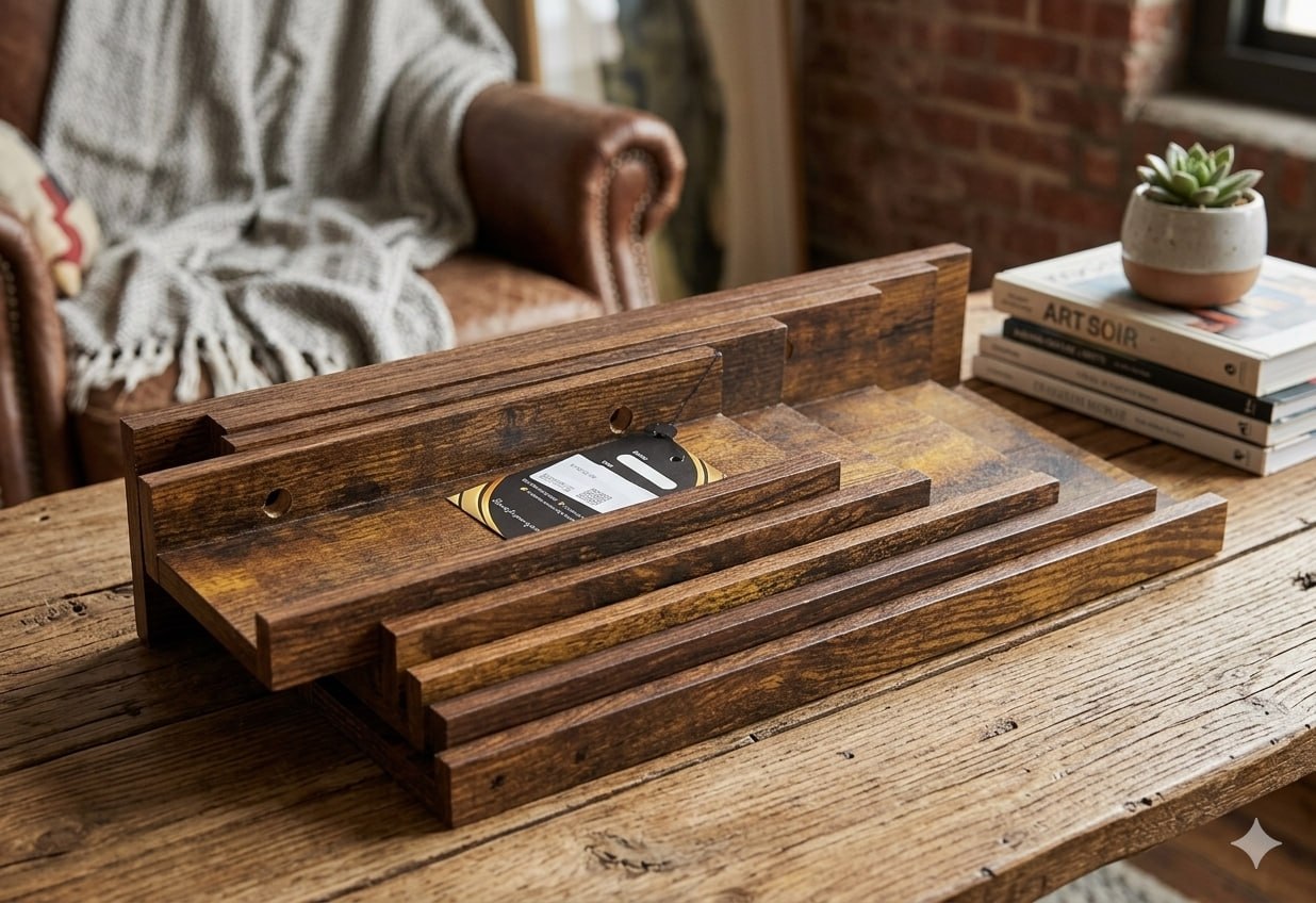 floating wooden shelve - Thumbnail 2