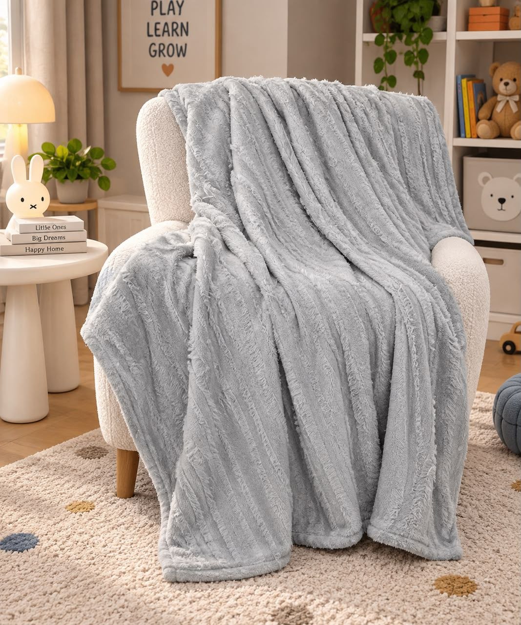 grey throw