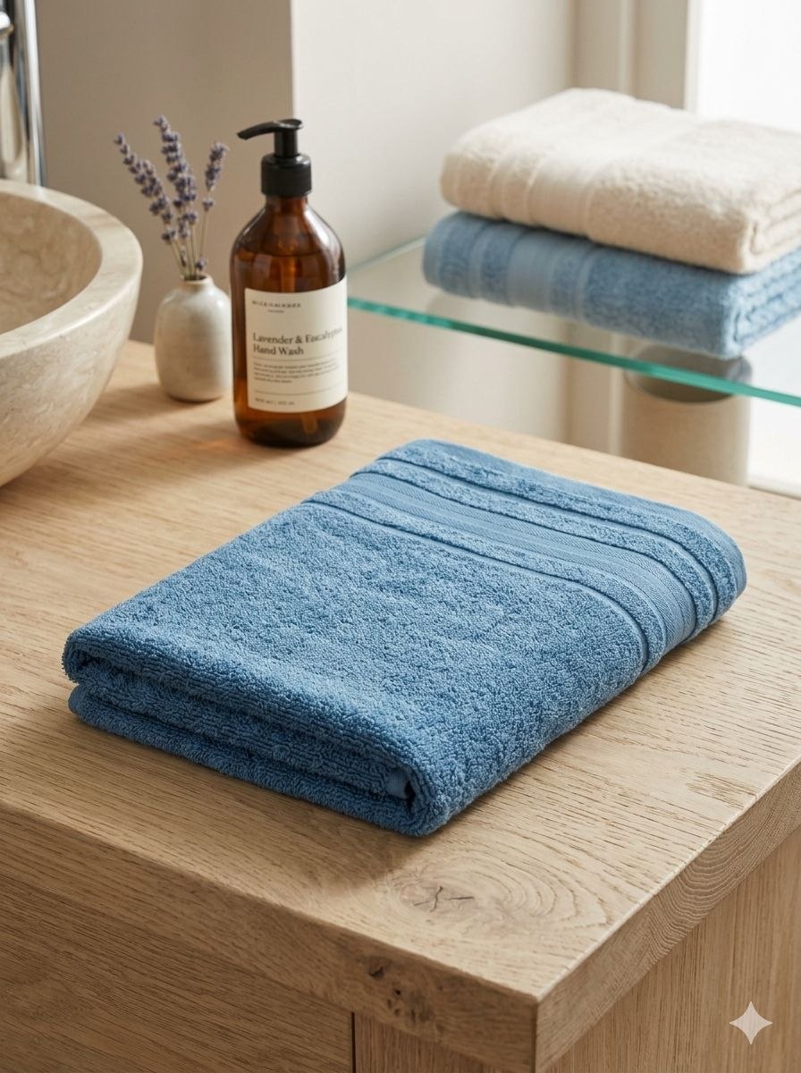 coloured towel