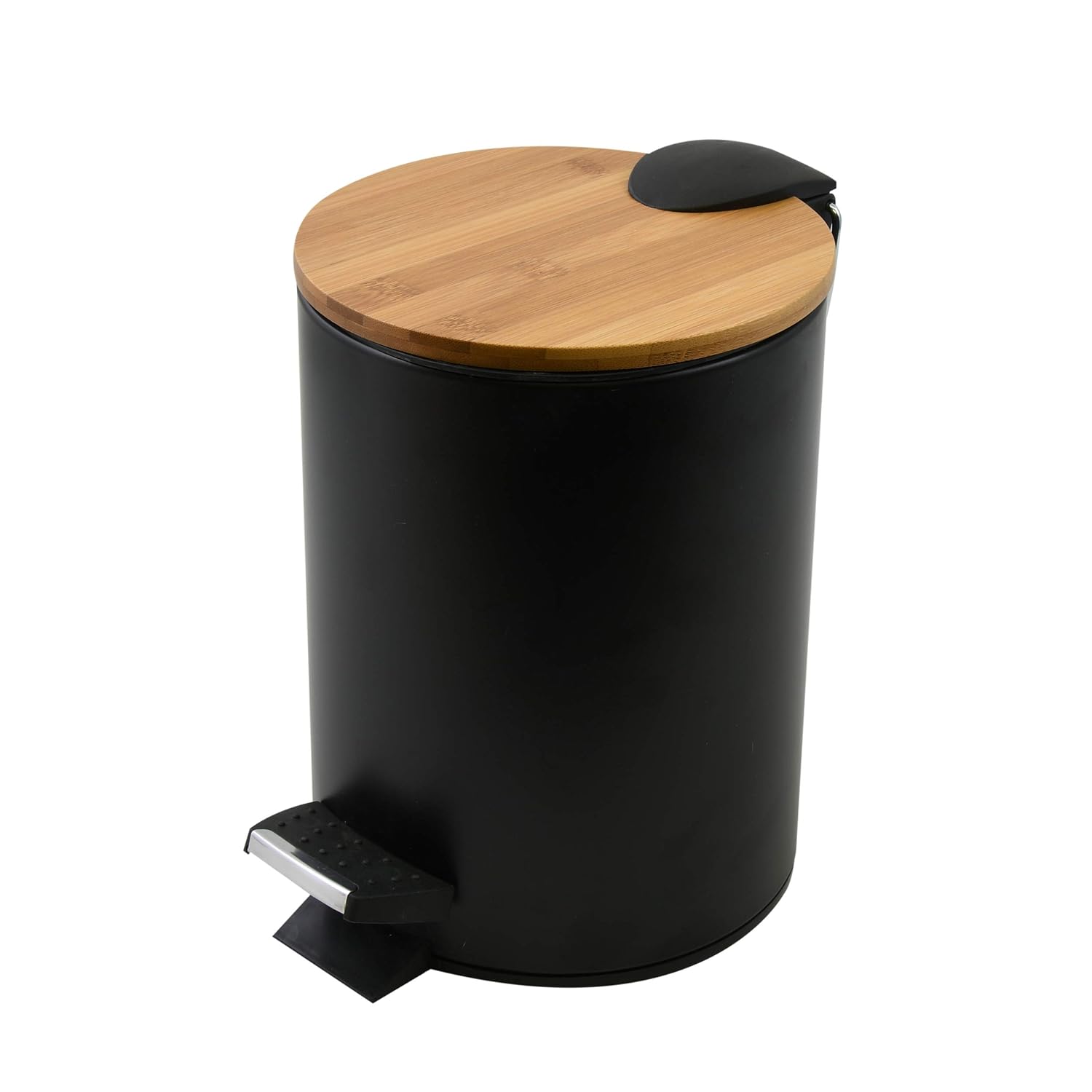 5lt rustic trash bin with wood - Thumbnail 2