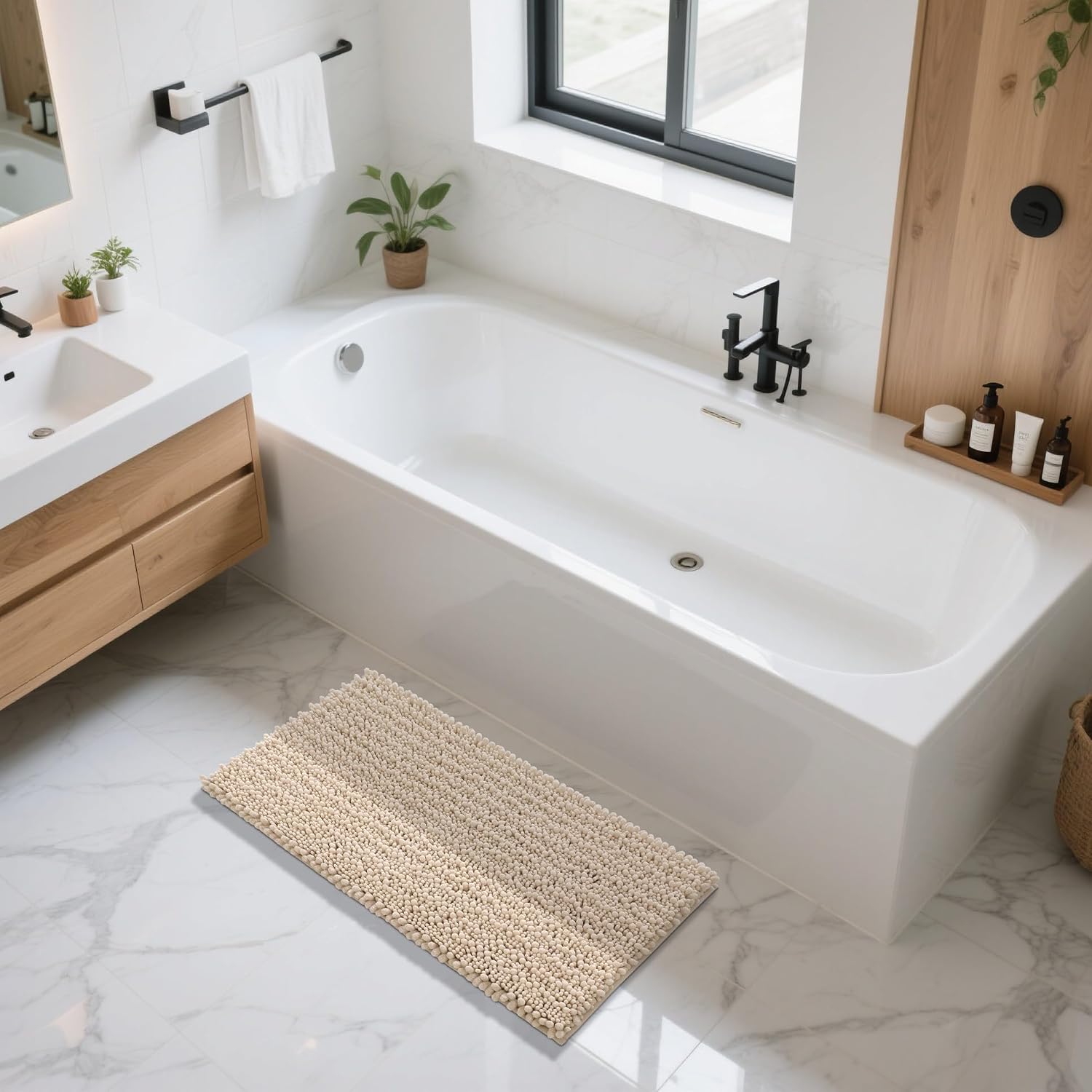 style sanctuary 2 in 1 bath mat - Thumbnail 4