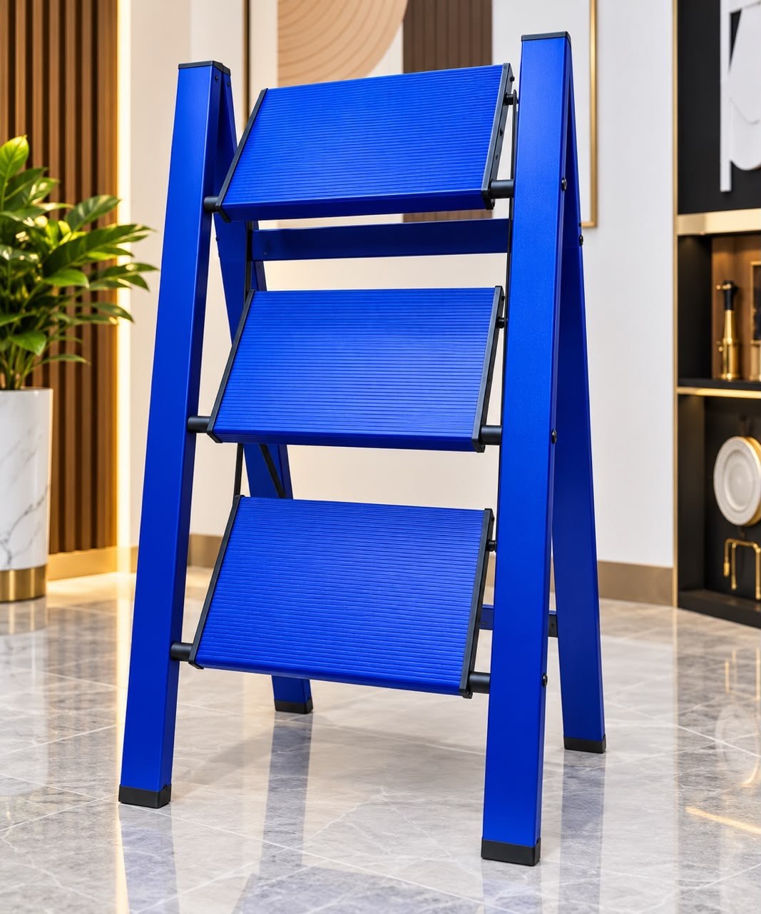 3 step luxury ladder without grip - Thumbnail 3