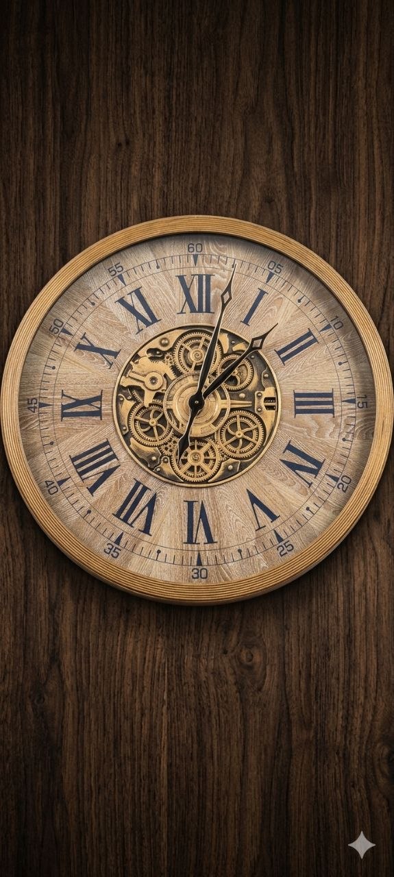 antique big wall clock - Thumbnail 4