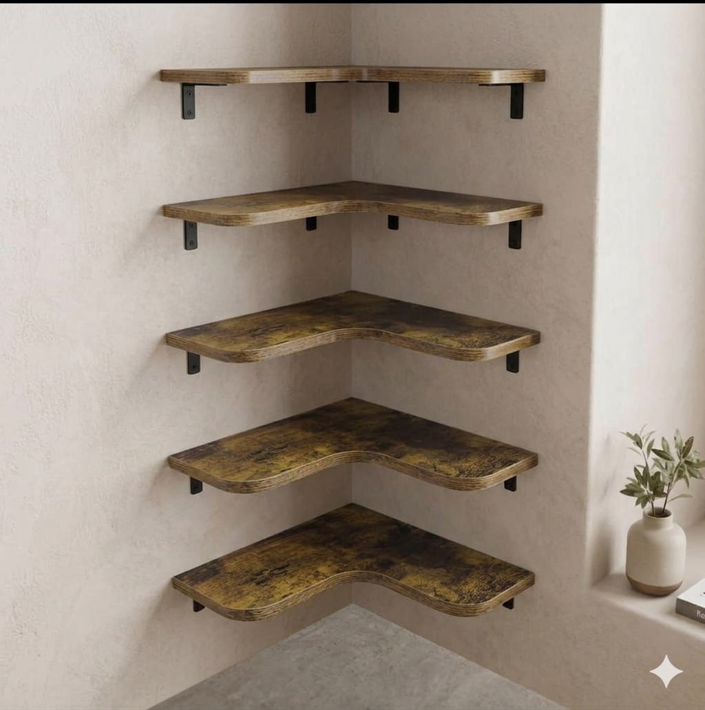 floating wooden shelve